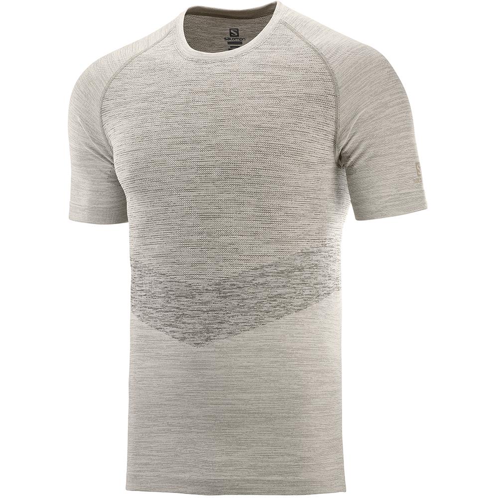 SALOMON ALLROAD SEAMLESS SS M Philippines - Men's Tee Shirt - White | 918532-PQV